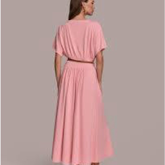 NWT Donna Karan Women's Belted A-Line Dress Color: Tourmaline Sz 16 - Picture 2 of 6